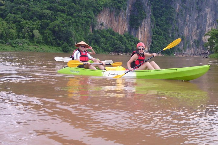 Kayaking in Nam Khan river