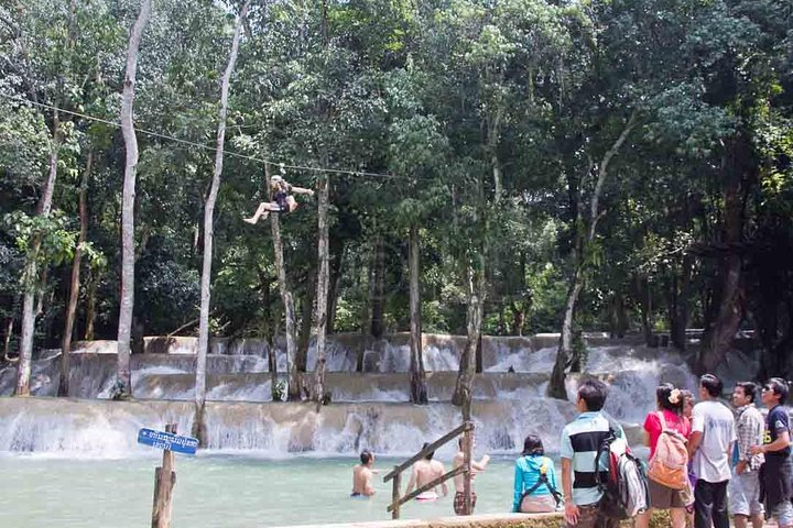 Tad Sae Waterfalls Zip-lines 