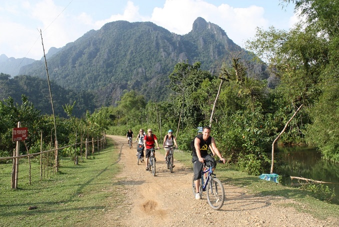 Vang Vieng Biking + Blue Lagoon Swimming Tour - Photo 1 of 6