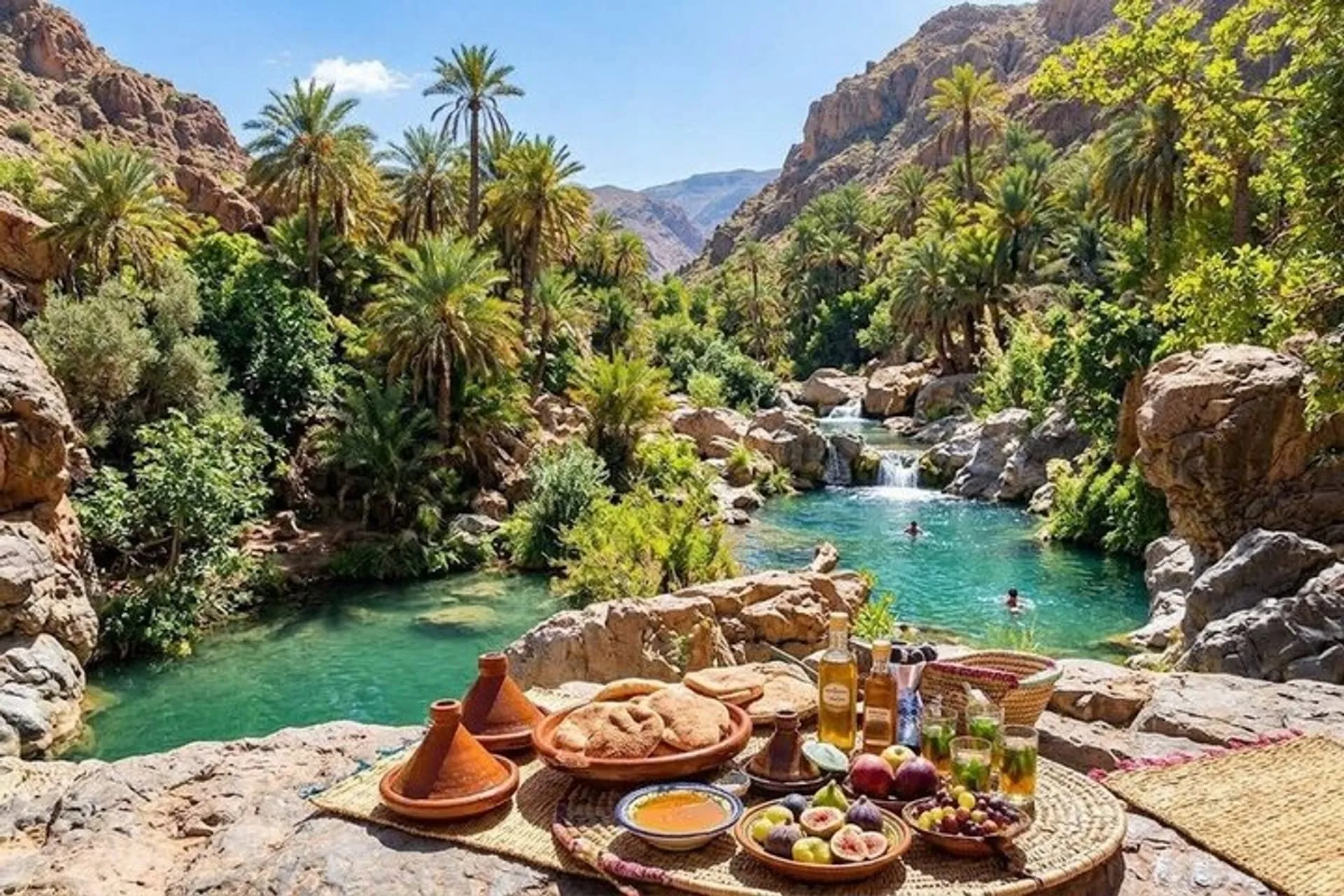 Taghazout Paradise Valley & Atlas Mountains Tour with Swimming in