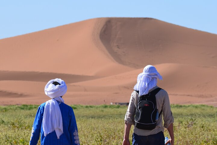 Walking for discovering more about Erg Chegaga and the nomadic life