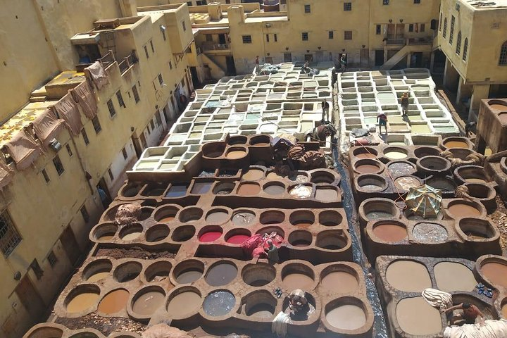 Chouwara Tannery from a terrace 