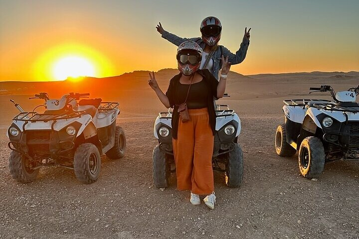 Marrakesh: Agafay Desert Sunset Quad Bike tour & Diner Show - Photo 1 of 9