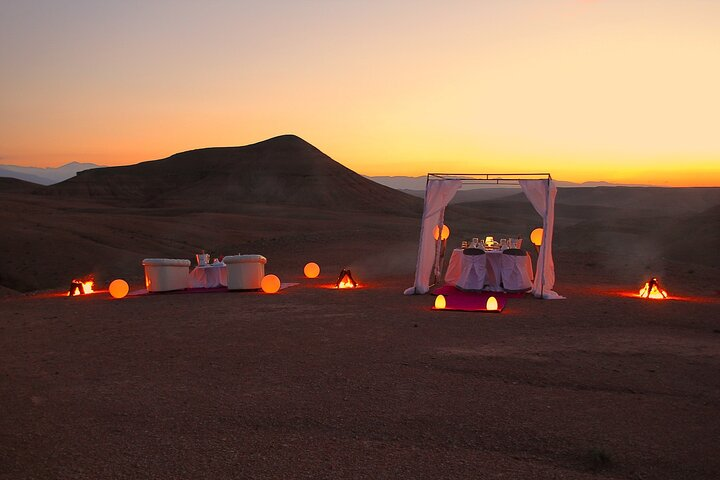Amazing Dinner in Agafay Desert with Sunset and Berber Camp - Photo 1 of 6