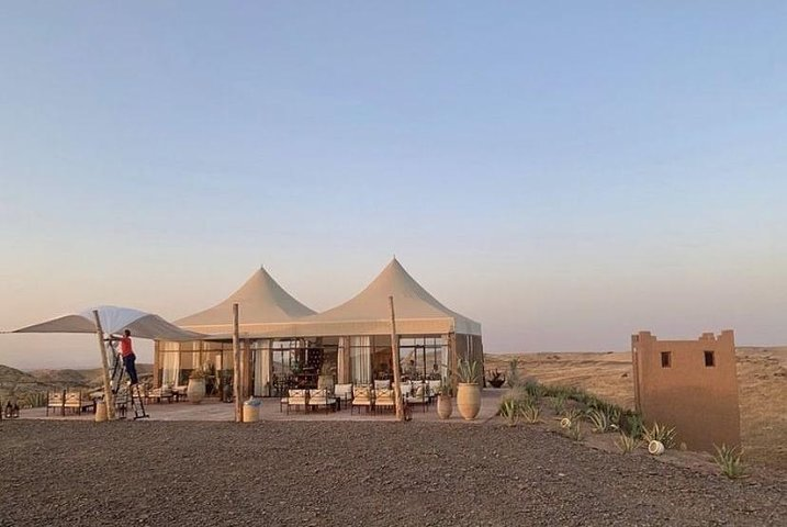 AGAFAY DESERT: Exclusive Sunset Camel Trek with Dinner in Agafay - Photo 1 of 9