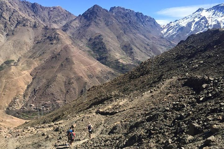 running in atlas mountains