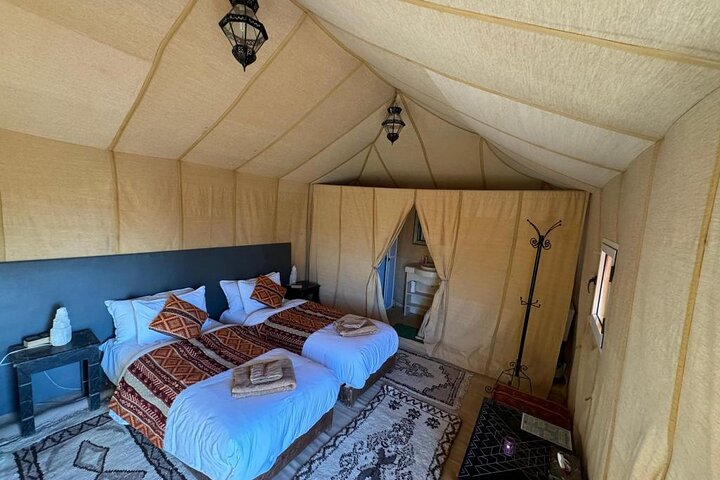 Luxury Camp in Merzouga Desert with Camel Trekking, Vehicule 4WD - Photo 1 of 25