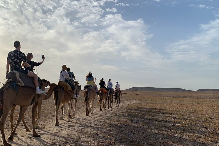 Camel ride in Agafay desert