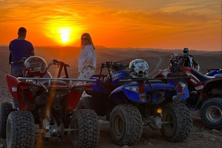 Desert Agafay Sunset Quad Bike Adventure & Dinner from Marrakesh - Photo 1 of 19