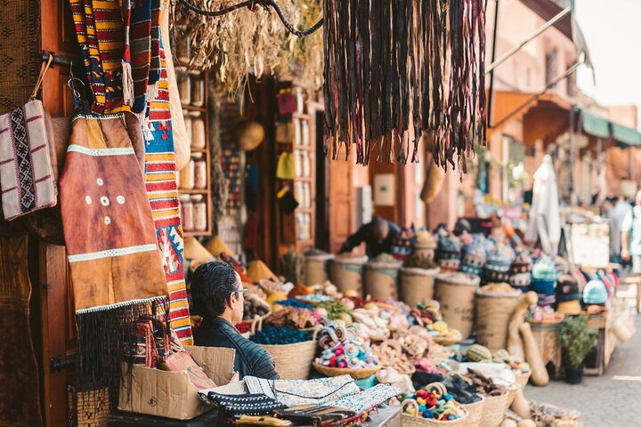 Exploring the vibrant souks of Marrakech with Abdel.