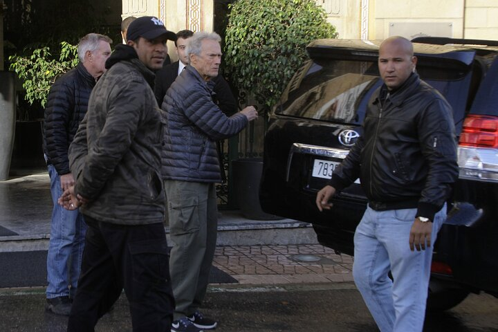 Youness our Tour guide with Sir Clint Eastwood during his vacation in Morocco!