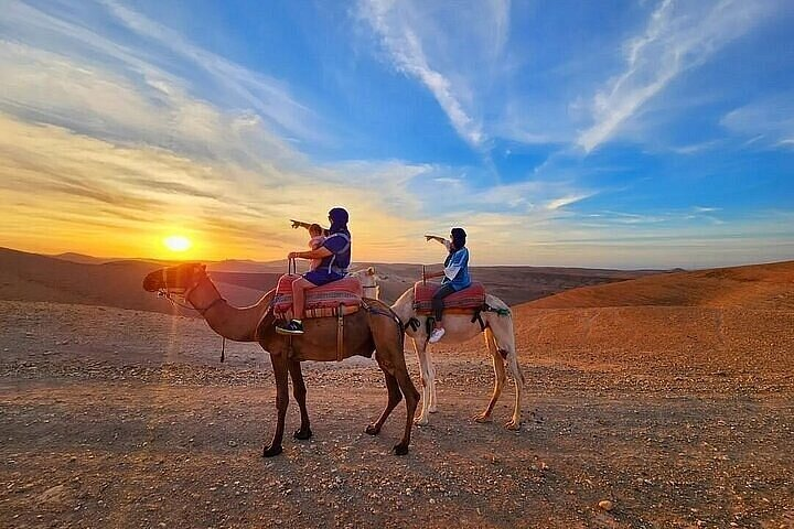 Marrakesh: AGAFAY DESERT Sunset Camle Ride with Dinner Show - Photo 1 of 12