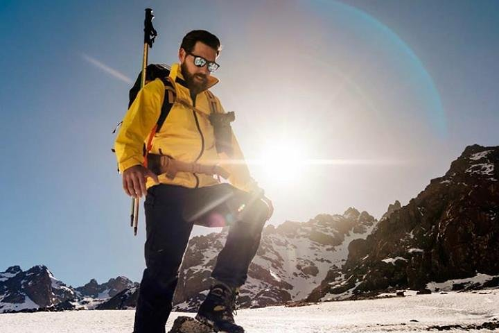 Viking in Atlas Mountain toubkal mount 4167 m