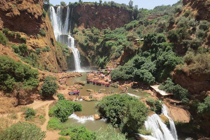View of the Ouzoud waterfalls