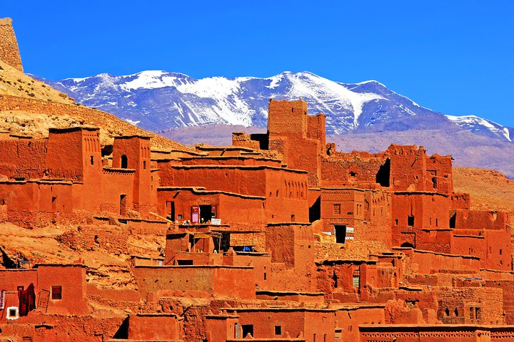 High atlas and Ait ben Haddou
