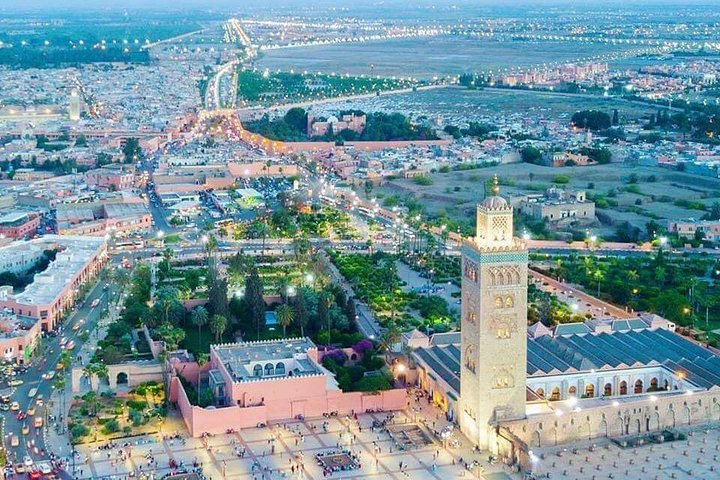 Marrakech au coucher du soleil