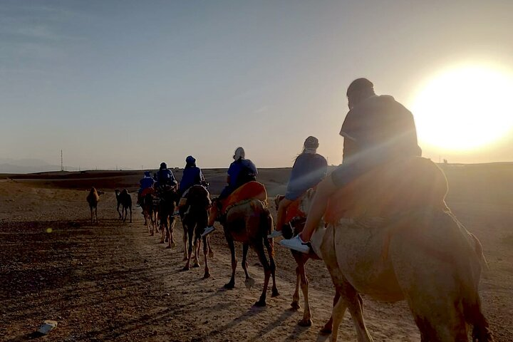 Sunset Camel Ride experience at the Agafay rocky Desert. - Photo 1 of 11