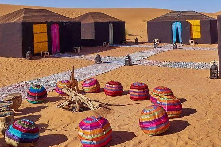 Desert camp and berber tent