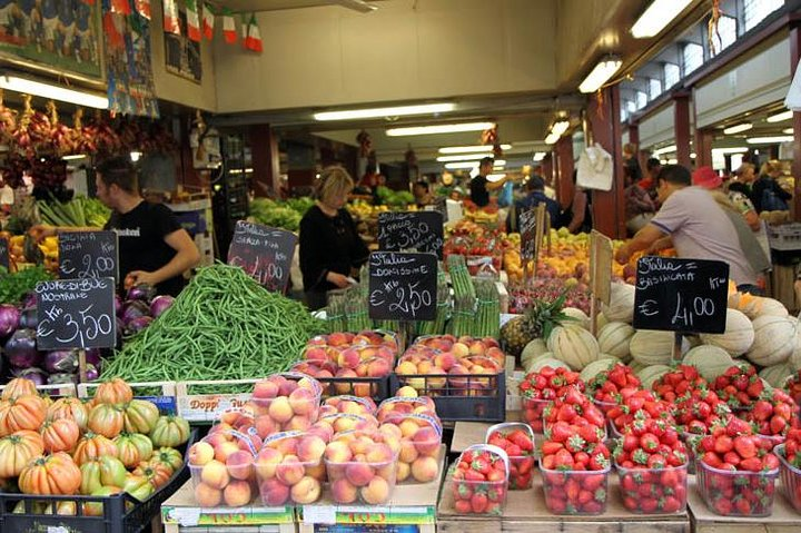 Typical Italian markets in Vintimiglia