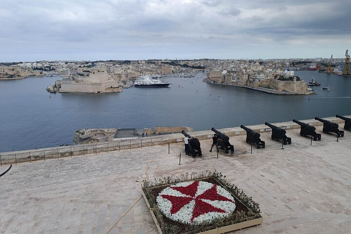 Panoramic View of the Grand Harbour as seen from Upper Valletta Gardens
