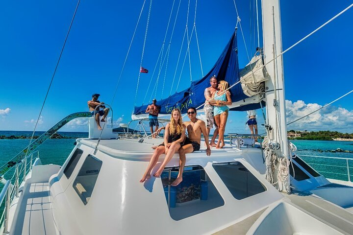 Catamaran Cruise from Costa Mujeres with Snorkeling and Lunch - Photo 1 of 7