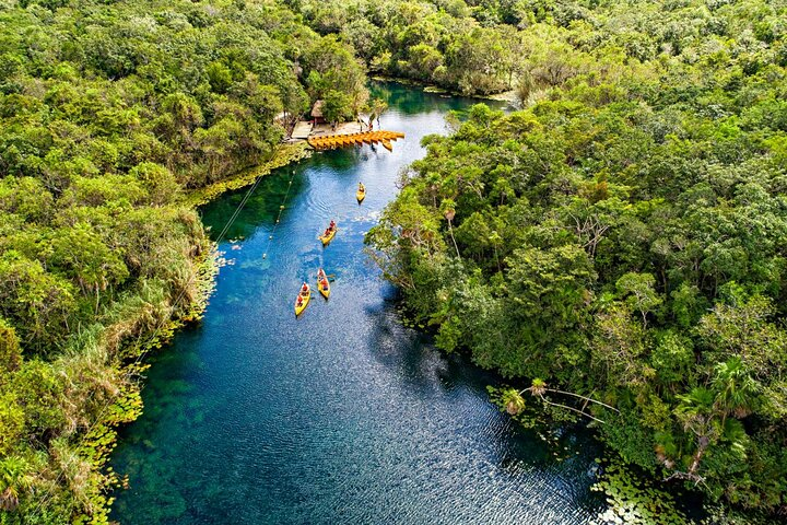 Cenote Tankah and Mayan Village Tour with Zipline, Canoes & Lunch - Photo 1 of 12