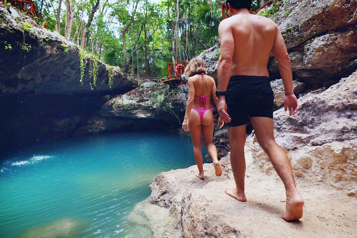 From Playa del Carmen ATV Adventure with Ziplines, Cenote - Photo 1 of 14