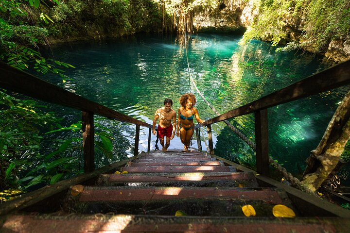 Small-Group 3 Hidden Cenotes Adventure with Tequila Tasting - Photo 1 of 11
