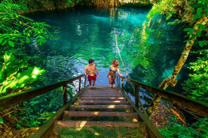 Small-Group 3 Hidden Cenotes Adventure with Tequila Tasting - Photo 1 of 10