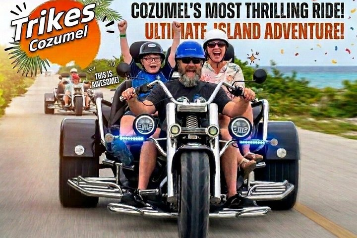 Cozumel Sightseeing Trike Tour - Photo 1 of 5