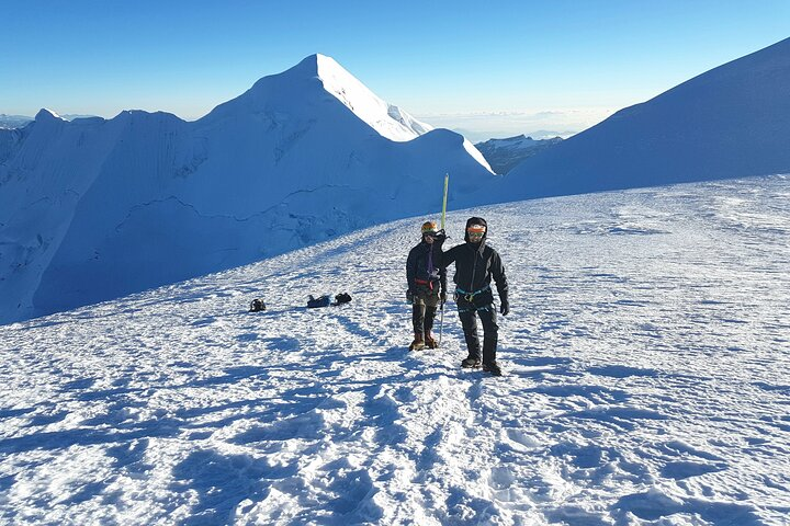 Close to the summit of Illimani