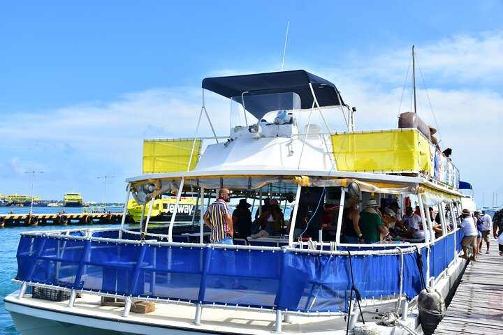 Isla Mujeres double decker catamaran tour