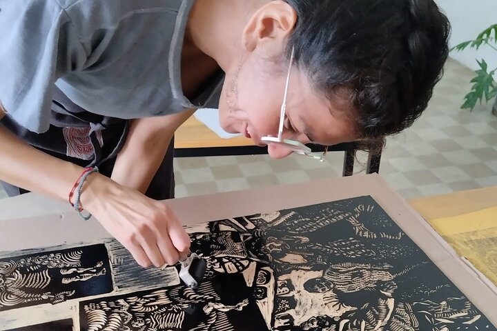 Engraving Workshop in Teolab, Etnofood Agrogravure