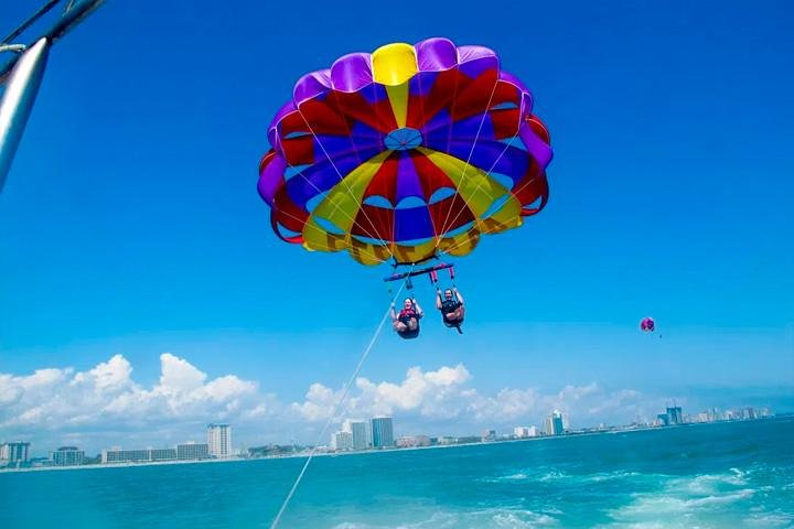 Feel free with a parasail flight at 240 feet 