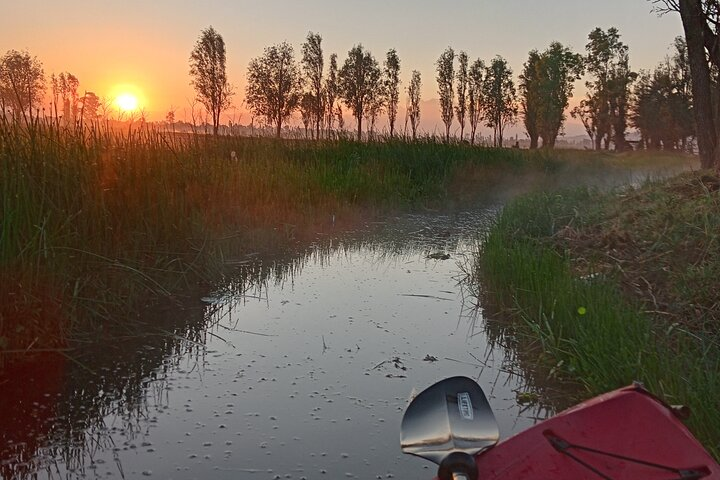 Xochimilco Sunrise Kayak Tour with Breakfast & Island of Dolls - Photo 1 of 12