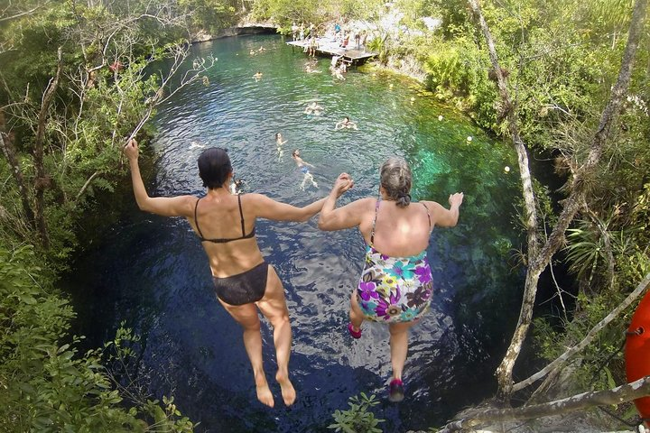 Jumping into the Cenotes