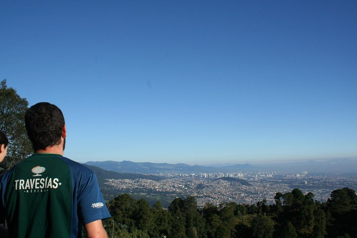 View of the CDMX from the top of the Xitle