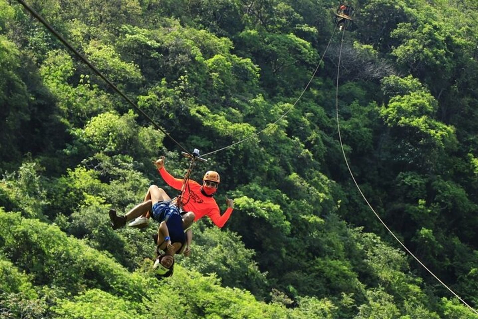 Zip Line, Mules Ride and Walk on the Hanging Bridge in Puerto 