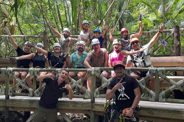 Zipline adventure with bungee swing, sacred cenote and snack - Photo 1 of 15