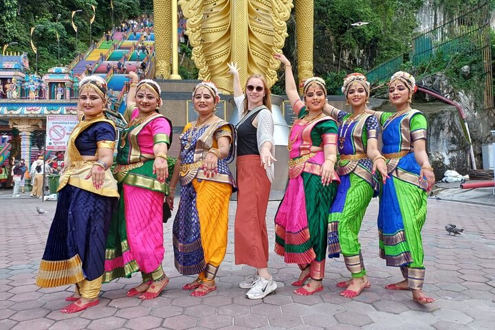 Energetic atmosphere at the holy site of Batu Caves