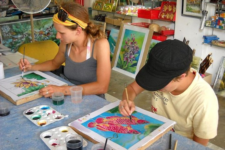 Batik Painting at Batik Factory