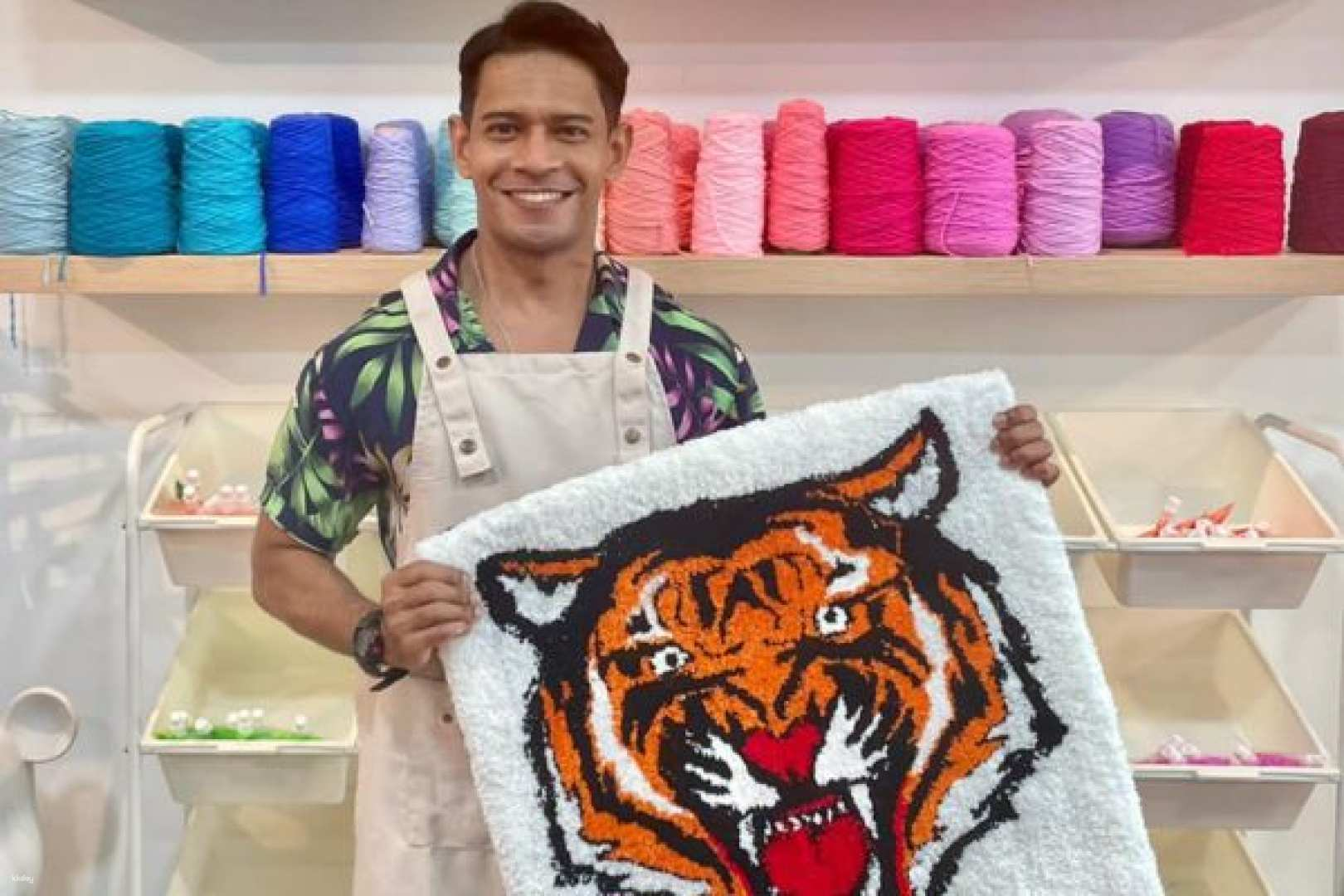 Unleash your creativity by designing your own custom rug or wall art. Enjoy learning from skilled instructors while crafting a unique masterpiece to take home as a memorable keepsake.