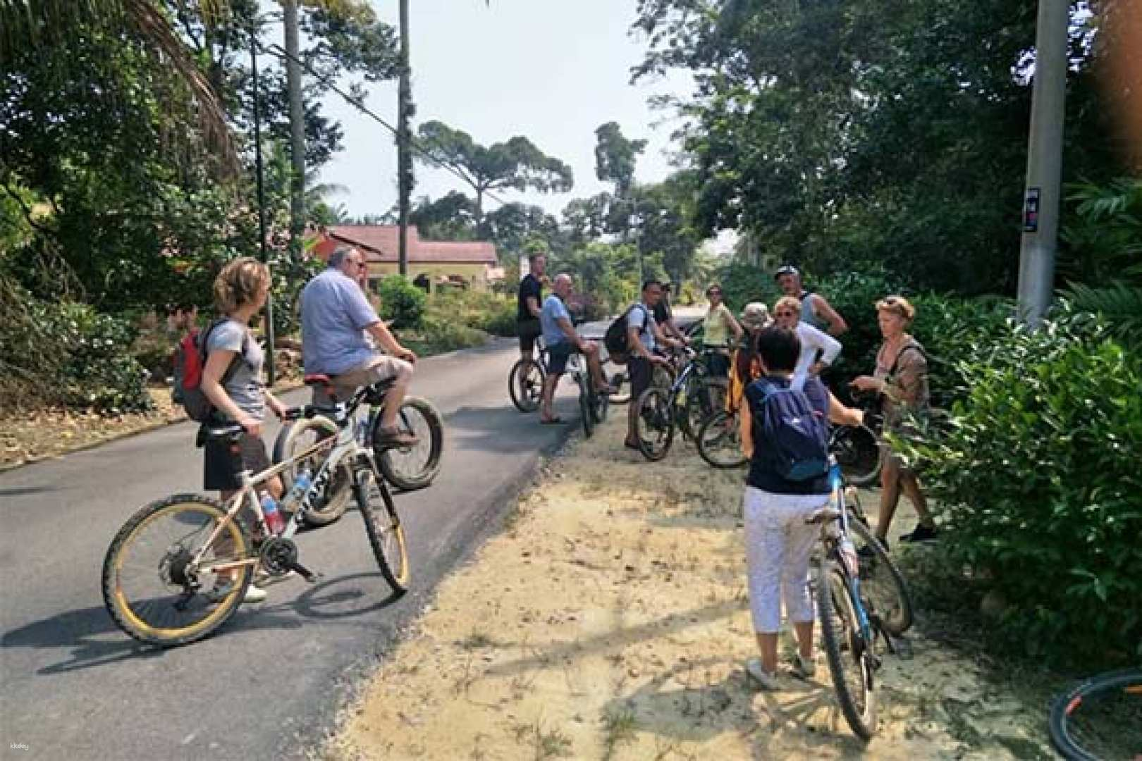 Discover local Kampung culture while enjoying a scenic 20-kilometer bike ride through charming villages guided by experienced cyclists amidst lush greenery and friendly encounters.