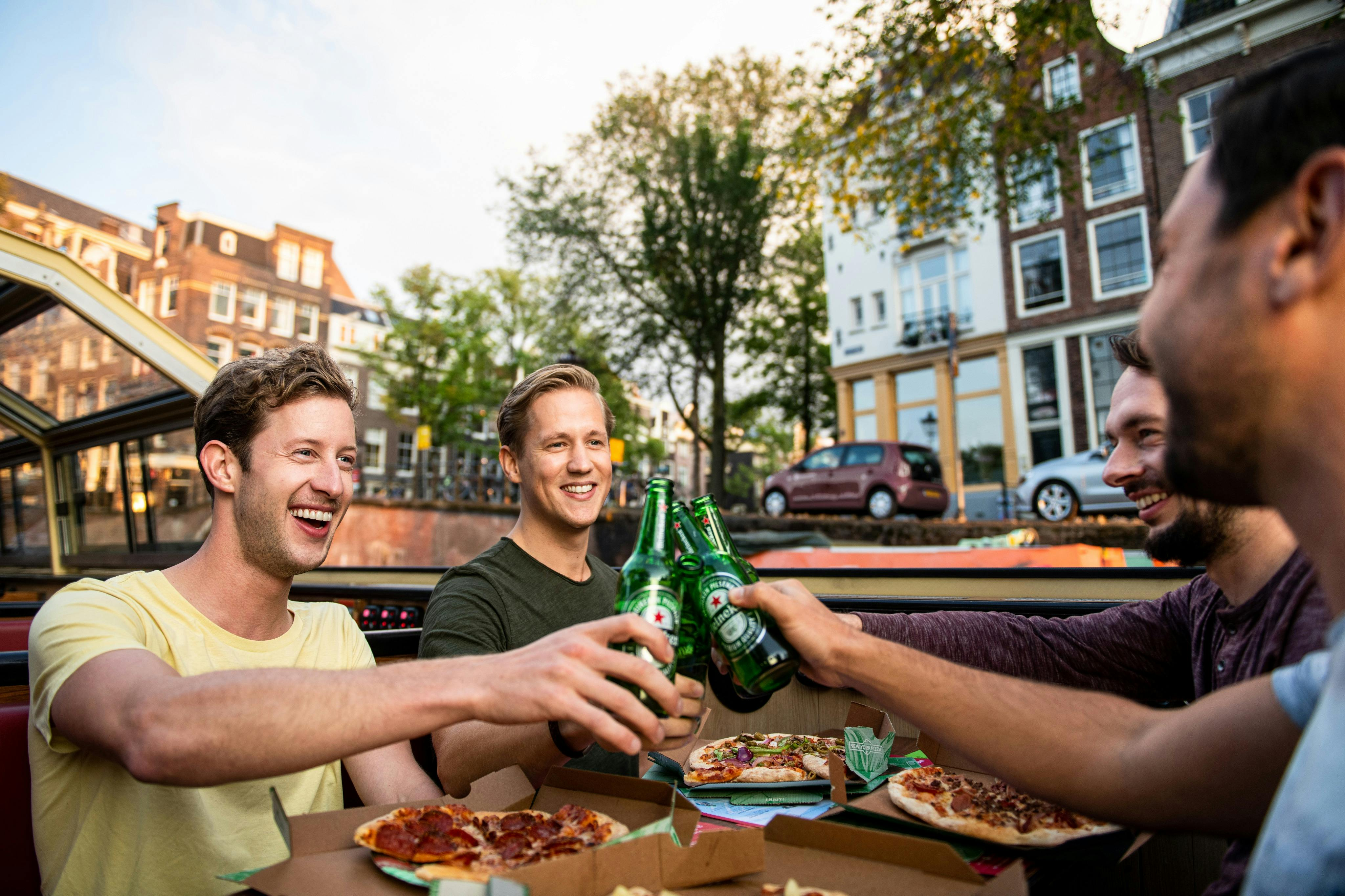 Amsterdam: Evening Canal Cruise with Pizza & Drinks - Photo 1 of 3