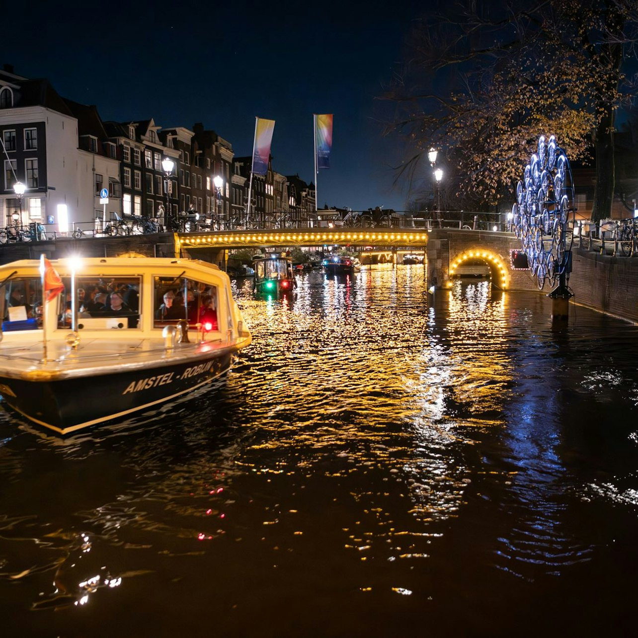 Amsterdam Light Festival: Canal Cruise from Heineken Experience - Photo 1 of 12
