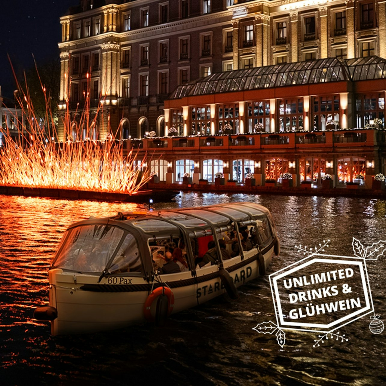 Light Festival: Boat Tour + Unlimited Drinks Option - Photo 1 of 15