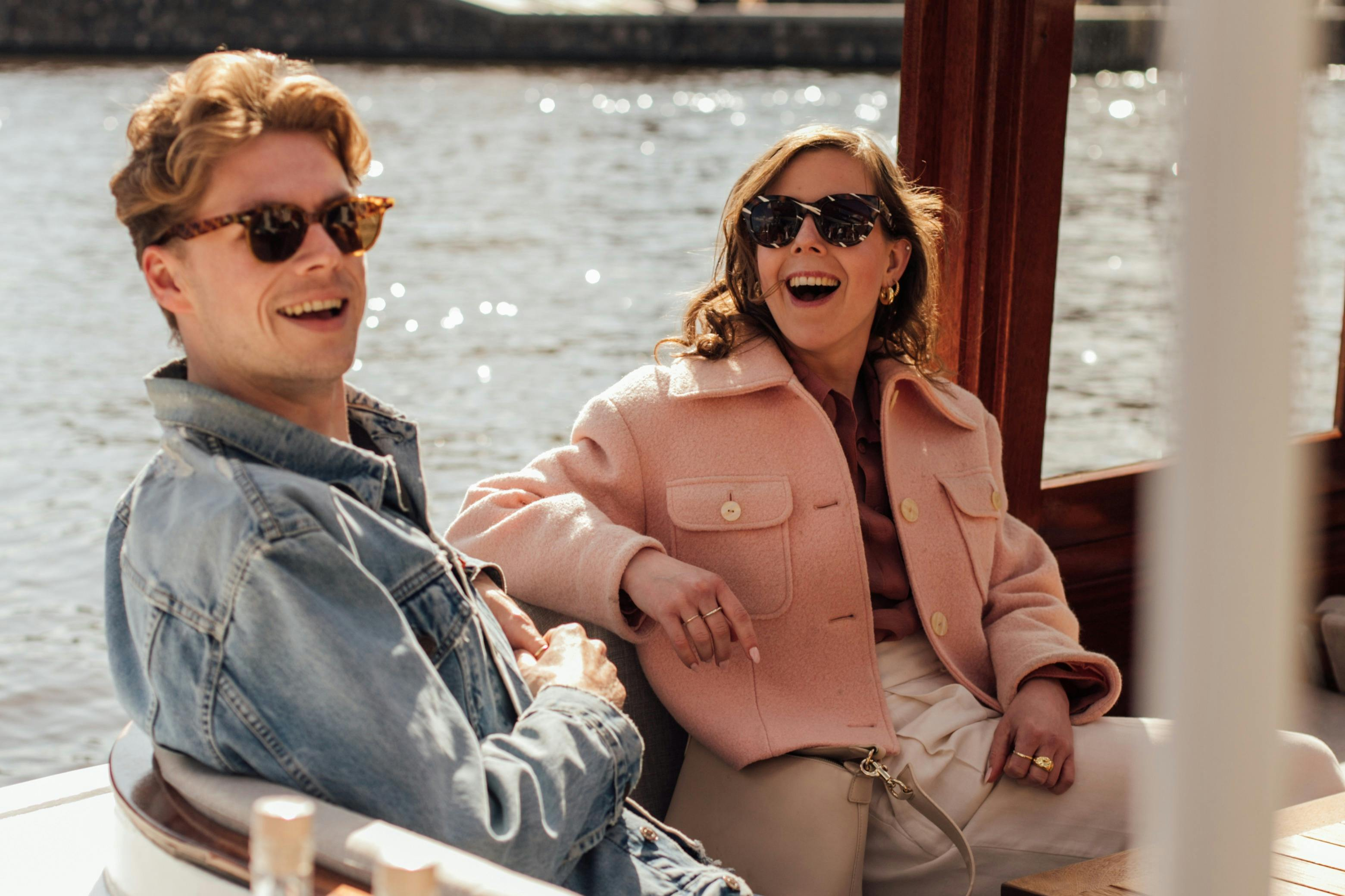 Amsterdam: Guided Saloon Boat Cruise + Cocktail & Waffle - Photo 1 of 7