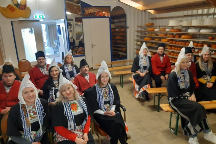 sachin and babi light blue dress Dutch Experience in Volendam with Traditional Outfits in Amsterdam