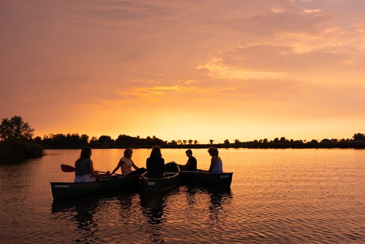 Small-Group Guided Sunset Canoe Tour in Waterland with Dinner - Photo 1 of 17