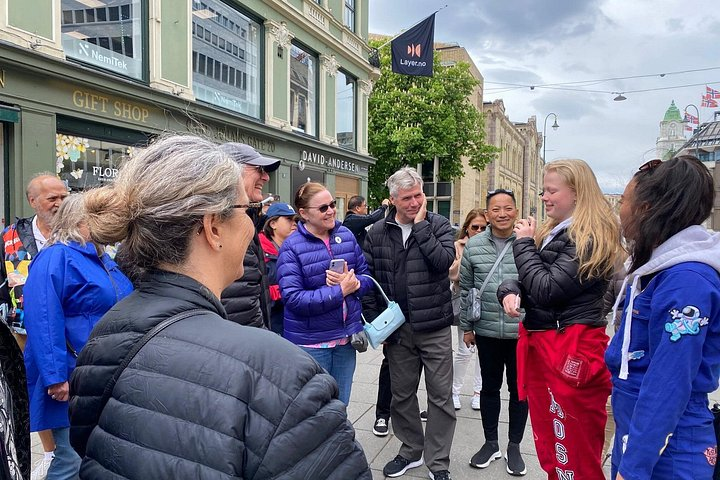 American tourists interacting with the locals during my tour.